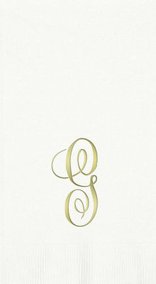 3-Ply White Guest Towels - Gold Antoinette - G