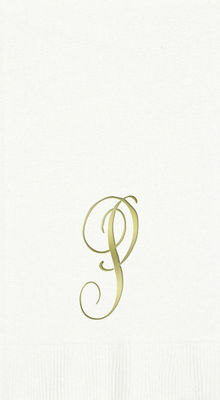 3-Ply White Guest Towels - Gold Antoinette - P