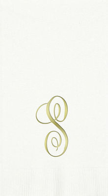 3-Ply White Guest Towels - Gold Antoinette - S