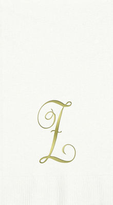 3-Ply White Guest Towels - Gold Antoinette - Z