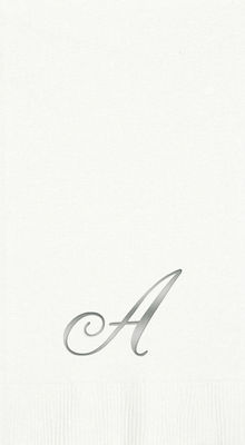 3-Ply White Guest Towels - Silver Quill - A
