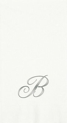 3-Ply White Guest Towels - Silver Quill - B