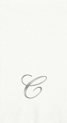 3-Ply White Guest Towels - Silver Quill - C