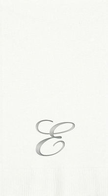 3-Ply White Guest Towels - Silver Quill - E