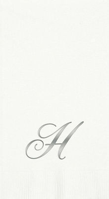 3-Ply White Guest Towels - Silver Quill - H