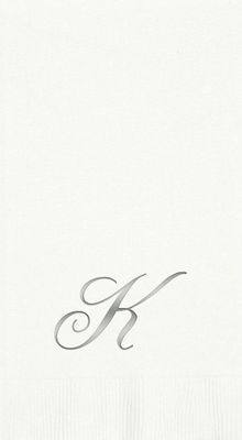 3-Ply White Guest Towels - Silver Quill - K