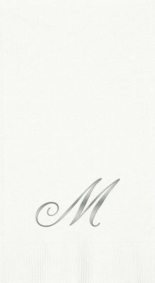 3-Ply White Guest Towels - Silver Quill - M