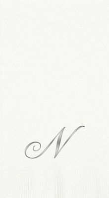 3-Ply White Guest Towels - Silver Quill - N