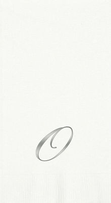 3-Ply White Guest Towels - Silver Quill - O