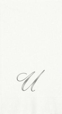 3-Ply White Guest Towels - Silver Quill - U