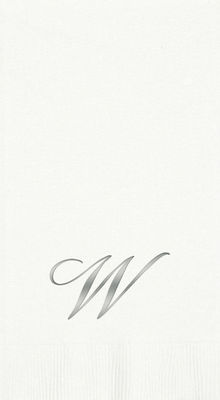 3-Ply White Guest Towels - Silver Quill - W