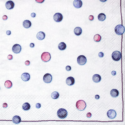 Jelly Bubbles Beverage Napkins - Lilac