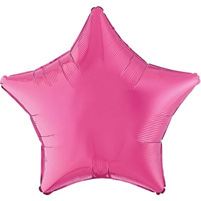 Bubblegum Pink 18-inch Star Mylar Balloons - 10ct