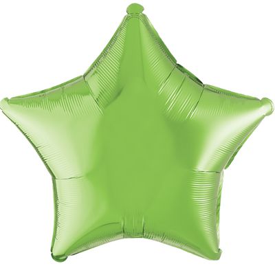 Kiwi 18-inch Star Mylar Balloons - 10ct
