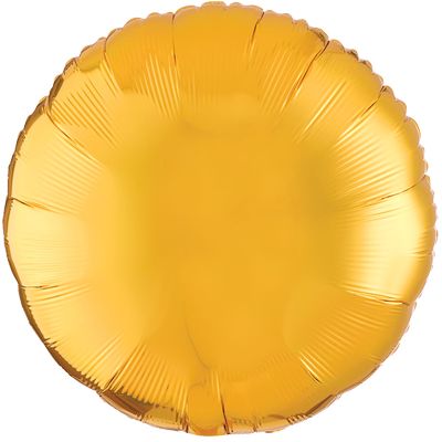 Metallic Gold 18-inch Round Mylar Balloons - 10ct