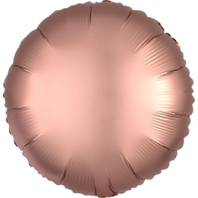 Luxe Rose Gold 18-inch Round Mylar Balloons - 10ct