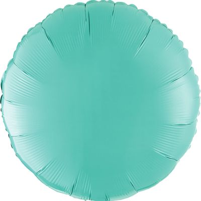 Robins Egg Blue 18-inch Round Mylar Balloons - 10ct