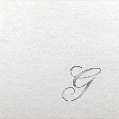 Linun Beverage Napkins - Silver Quill - G