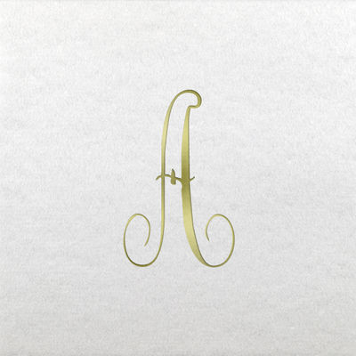 Linun Beverage Napkins - Gold Antoinette - A