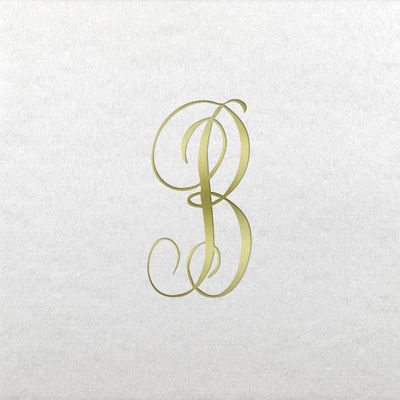 Linun Beverage Napkins - Gold Antoinette - B