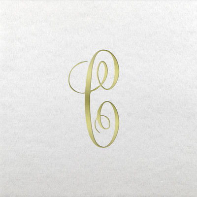 Linun Beverage Napkins - Gold Antoinette - C