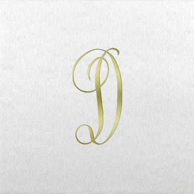 Linun Beverage Napkins - Gold Antoinette - D