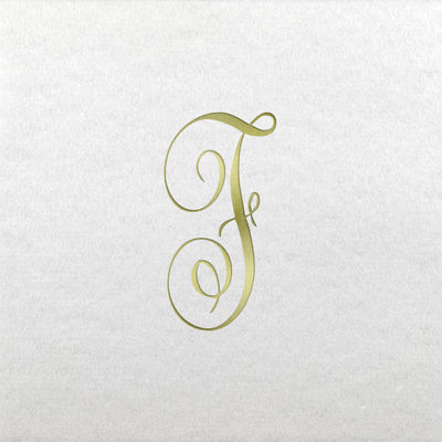 Linun Beverage Napkins - Gold Antoinette - F