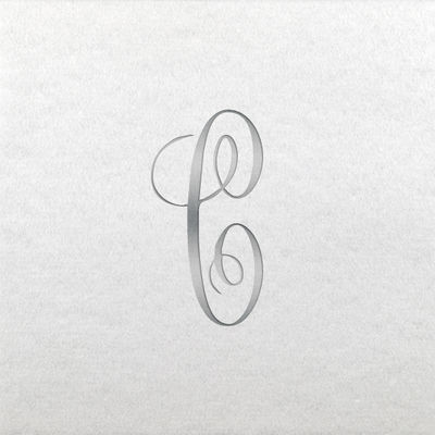 Linun Beverage Napkins - Silver Antoinette - C