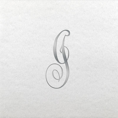 Linun Beverage Napkins - Silver Antoinette - I