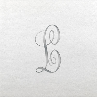 Linun Beverage Napkins - Silver Antoinette - L