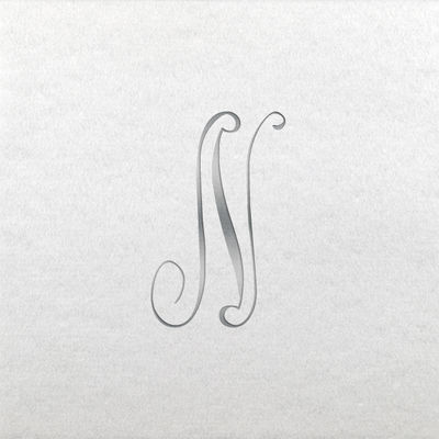 Linun Beverage Napkins - Silver Antoinette - N