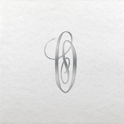 Linun Beverage Napkins - Silver Antoinette - O