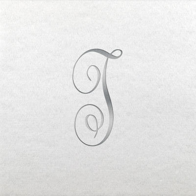 Linun Beverage Napkins - Silver Antoinette - T