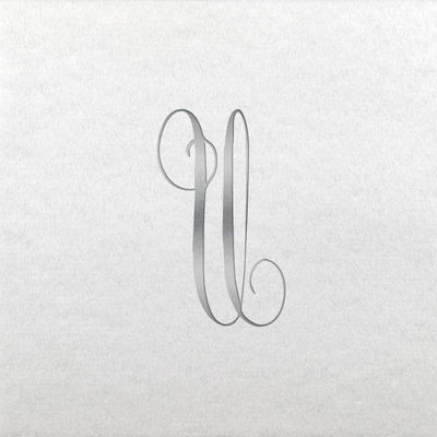 Linun Beverage Napkins - Silver Antoinette - U