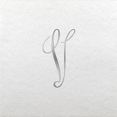 Linun Beverage Napkins - Silver Antoinette - V