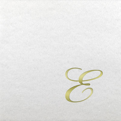 Linun Beverage Napkins - Gold Quill - E