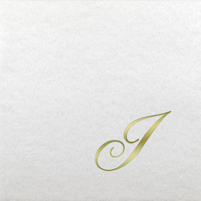 Linun Beverage Napkins - Gold Quill - I