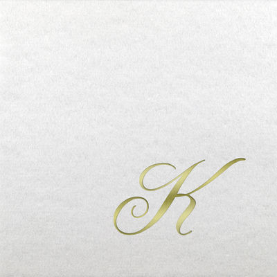 Linun Beverage Napkins - Gold Quill - K
