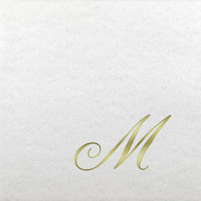 Linun Beverage Napkins - Gold Quill - M