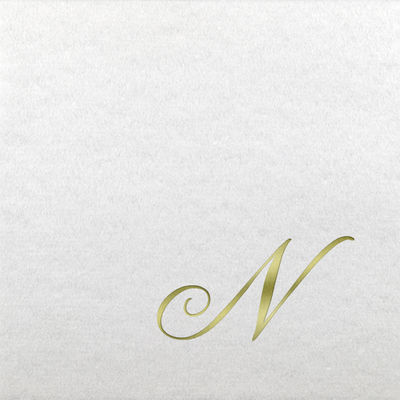 Linun Beverage Napkins - Gold Quill - N
