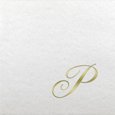 Linun Beverage Napkins - Gold Quill - P
