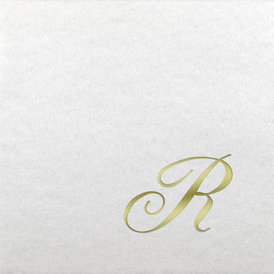 Linun Beverage Napkins - Gold Quill - R