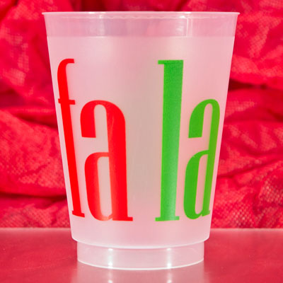 FA LA LA LA Shatterproof Cups