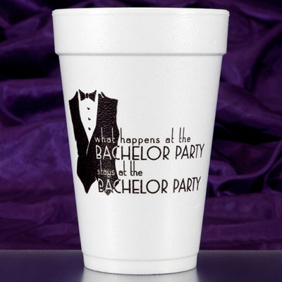 Bachelor Party Foam Cups