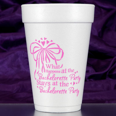 Bachelorette Party Foam Cups