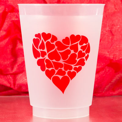 Heart of Hearts Shatterproof Cups