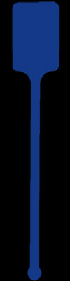 Blue Rectangle 6" Plastic Stir Sticks