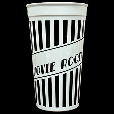 Movie Night Stadium Cups - Black