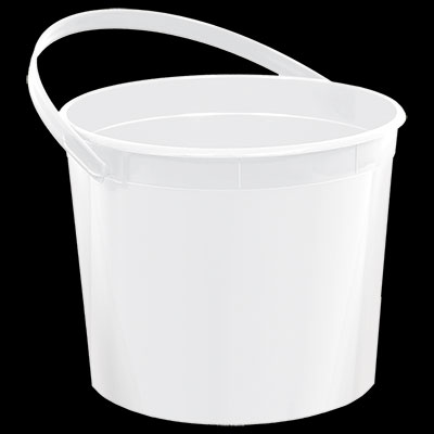 White Favor Bucket