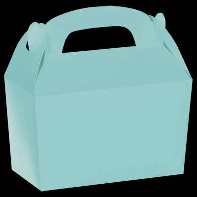 Robins Egg Blue Gable Boxes - 24ct